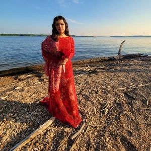 Red Prom/wedding Dress Size 8